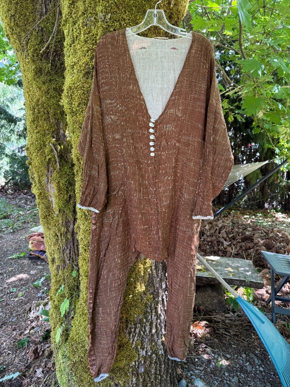 Kantha Bae Long Sleeve Cotton Romper